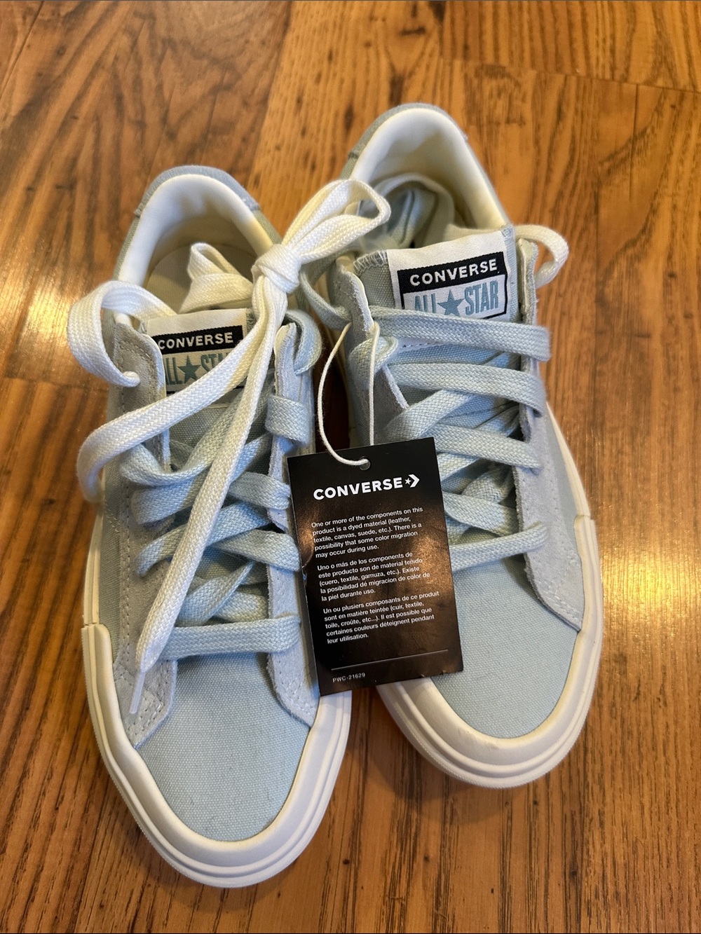Converse Light Blue Low Top Sneakers
